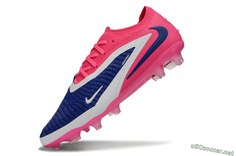 Unisex Nike Phantom 6 Elite Low FG Football Boots - Blue/Vibrant Pink/Deep Navy 5