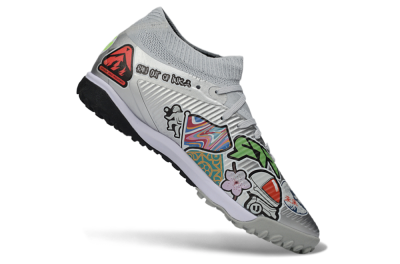 Men's Puma Future 8 Ultimate TF Football Shoes - Grey/Urban Grey/Graphic Black