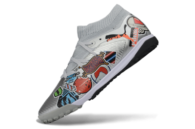 Men's Puma Future 8 Ultimate TF Football Shoes - Grey/Urban Grey/Graphic Black