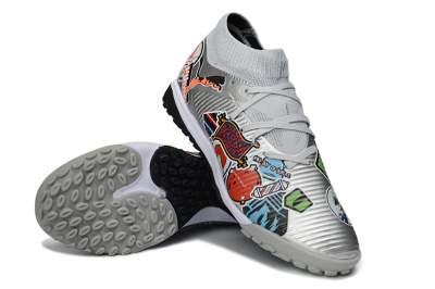 Men's Puma Future 8 Ultimate TF Football Shoes - Grey/Urban Grey/Graphic Black