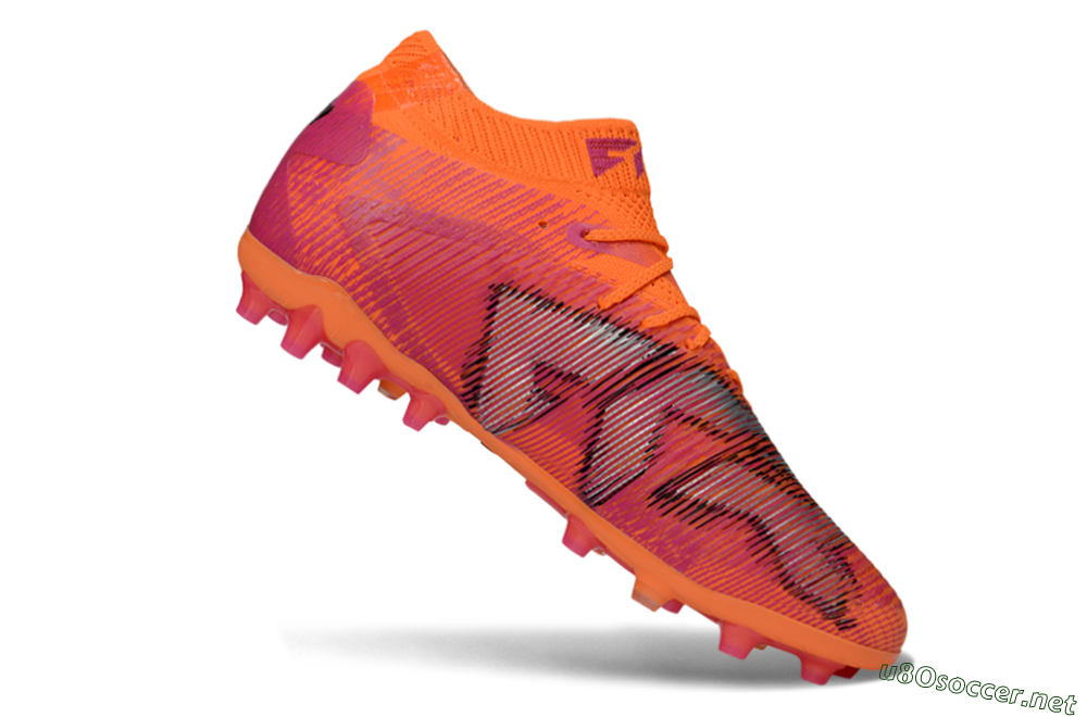 Men's Puma Future 8 Ultimate MG Football Boots - Orange/Neon Orange/Pink Blast 4