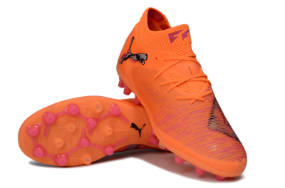 Men's Puma Future 8 Ultimate MG Football Boots - Orange/Neon Orange/Pink Blast