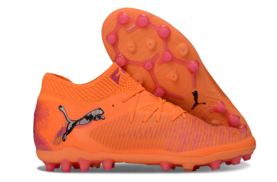 Men's Puma Future 8 Ultimate MG Football Boots - Orange/Neon Orange/Pink Blast