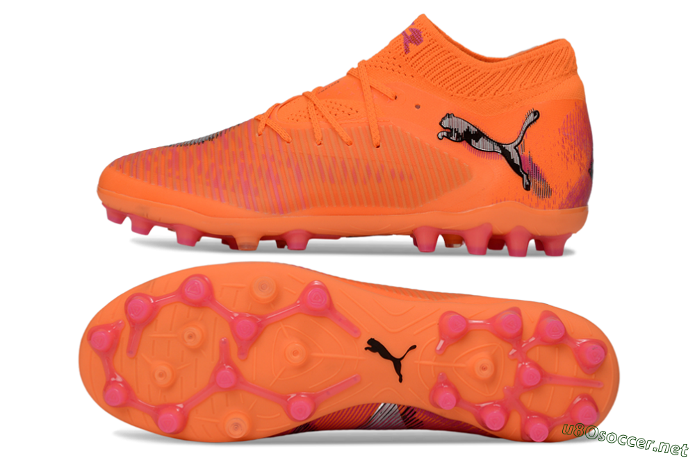 Men's Puma Future 8 Ultimate MG Football Boots - Orange/Neon Orange/Pink Blast 1