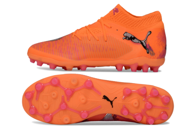 Men's Puma Future 8 Ultimate MG Football Boots - Orange/Neon Orange/Pink Blast