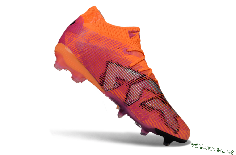 Men's Puma Future 8 Ultimate FG Football Boots - Orange/Sunset Blaze/Crimson Canvas 4
