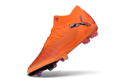 Men's Puma Future 8 Ultimate FG Football Boots - Orange/Sunset Blaze/Crimson Canvas
