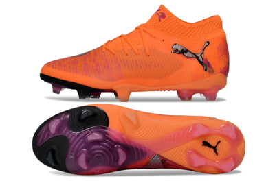 Men's Puma Future 8 Ultimate FG Football Boots - Orange/Sunset Blaze/Crimson Canvas
