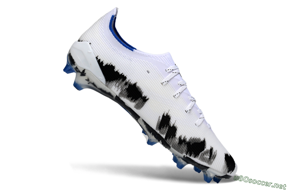 Men's Puma Ultra Ultimate FG Football Boots - White/Electric Blue/Black 4