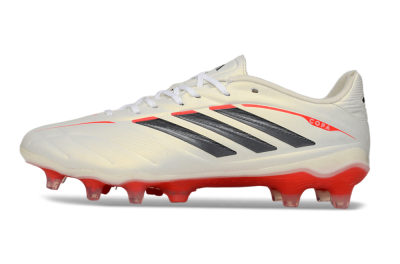 Men's Adidas Copa Pure 2 FG Football Boots - White/Crimson Red/Jet Black