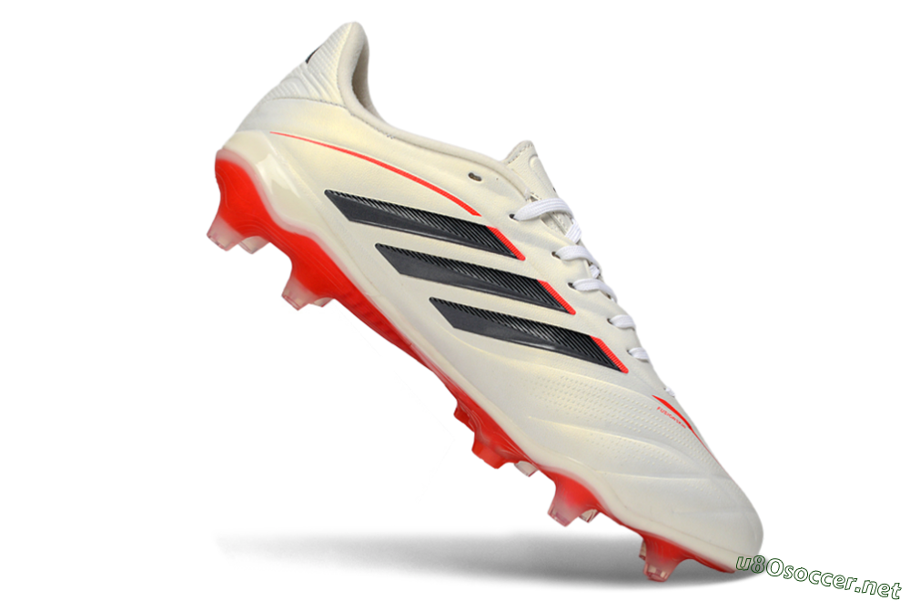 Men's Adidas Copa Pure 2 FG Football Boots - White/Crimson Red/Jet Black 4