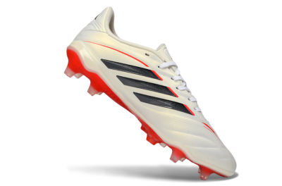 Men's Adidas Copa Pure 2 FG Football Boots - White/Crimson Red/Jet Black