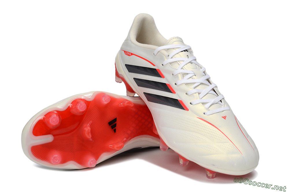 Men's Adidas Copa Pure 2 FG Football Boots - White/Crimson Red/Jet Black 3
