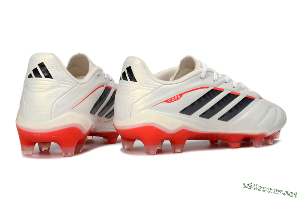 Men's Adidas Copa Pure 2 FG Football Boots - White/Crimson Red/Jet Black 6