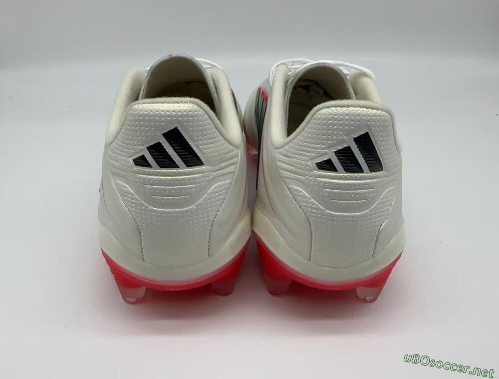 Men's Adidas Copa Pure 2 FG Football Boots - White/Crimson Red/Jet Black