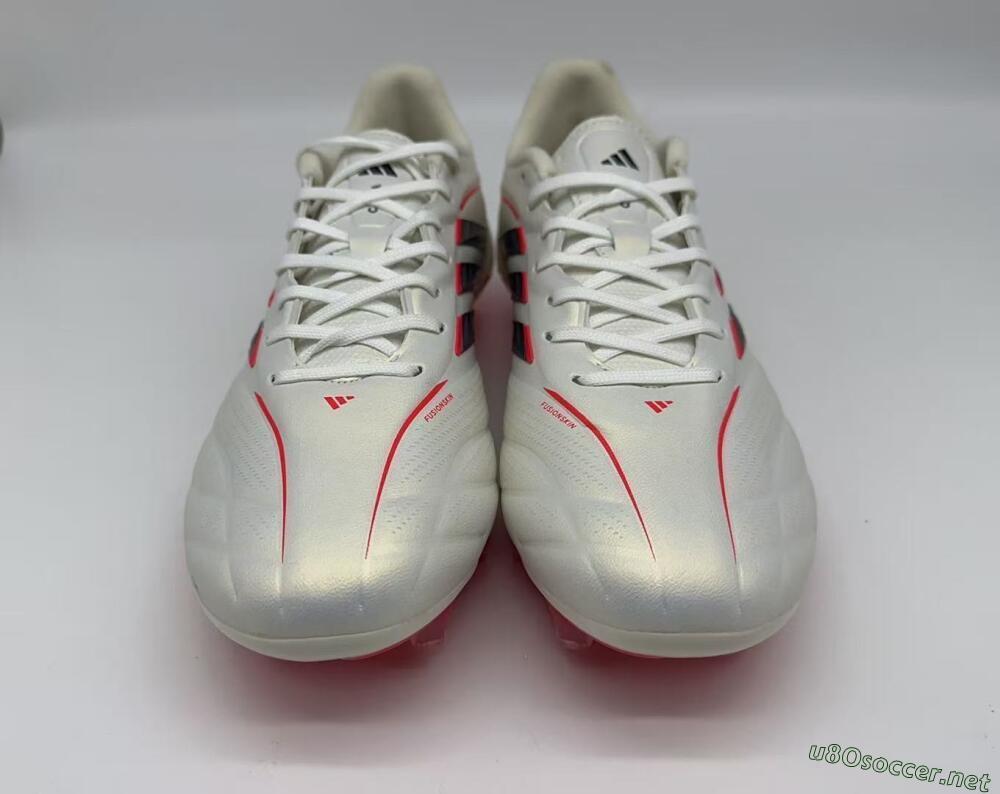 Men's Adidas Copa Pure 2 FG Football Boots - White/Crimson Red/Jet Black