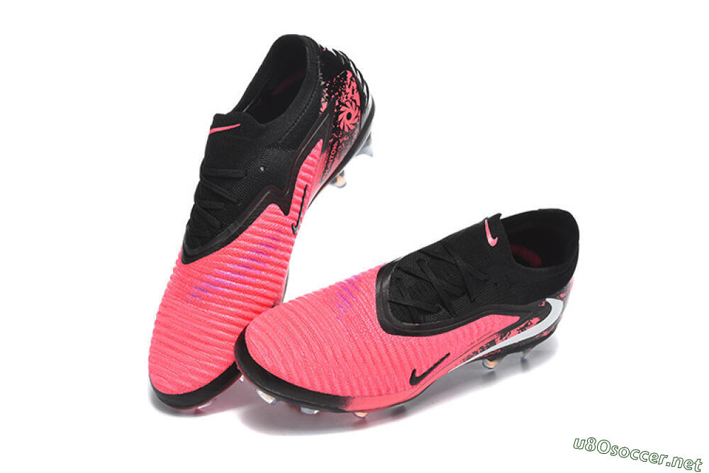 Unisex Nike Phantom 6 Elite Low FG Football Boots - Pink/Electric Pink/Black 6