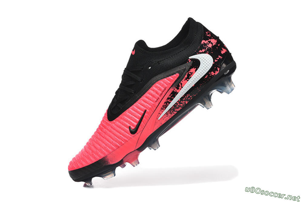 Unisex Nike Phantom 6 Elite Low FG Football Boots - Pink/Electric Pink/Black 8