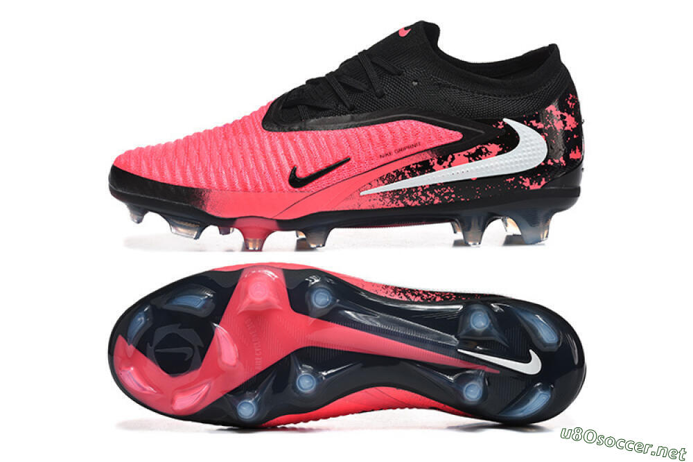 Unisex Nike Phantom 6 Elite Low FG Football Boots - Pink/Electric Pink/Black 1