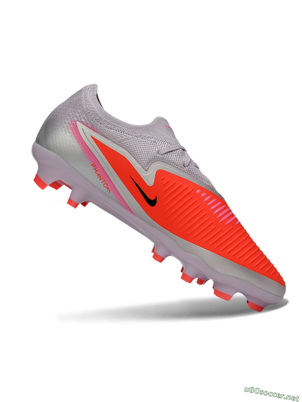 Unisex Nike Phantom 6 Elite Low FG Football Boots - Pink/Electric Pink/Light Grey 4