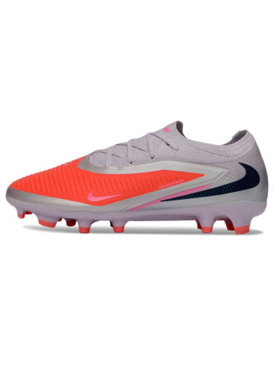 Unisex Nike Phantom 6 Elite Low FG Football Boots - Pink/Electric Pink/Light Grey