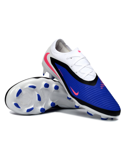 Unisex Nike Phantom 6 Elite Low FG Football Boots - Blue/Electric Blue/Neon Pink