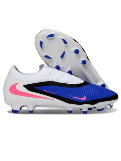 Unisex Nike Phantom 6 Elite Low FG Football Boots - Blue/Electric Blue/Neon Pink