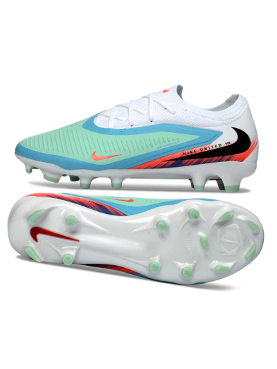 Unisex Nike Phantom 6 Elite Low FG Football Boots - Aqua/Coral Burst/White Wave