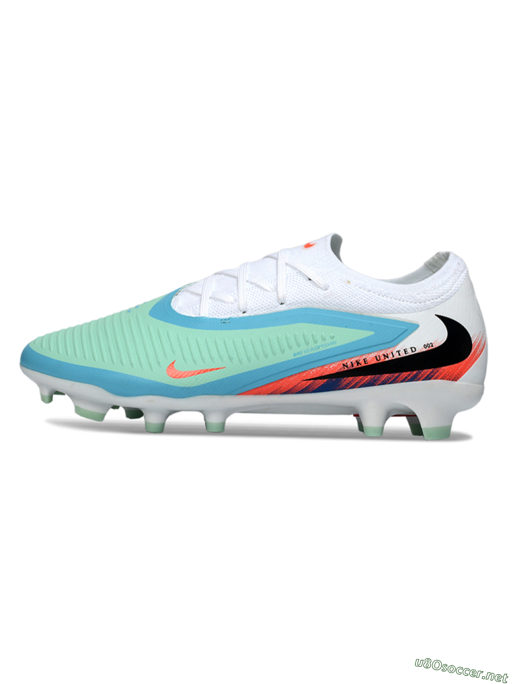 Unisex Nike Phantom 6 Elite Low FG Football Boots - Aqua/Coral Burst/White Wave 0