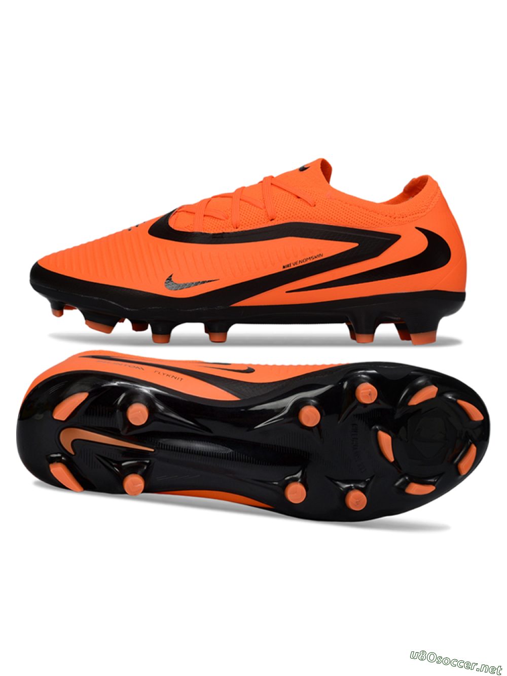 Unisex Nike Phantom 6 Elite Low FG Football Boots - Orange/Flame Burst/Shadow Black 1
