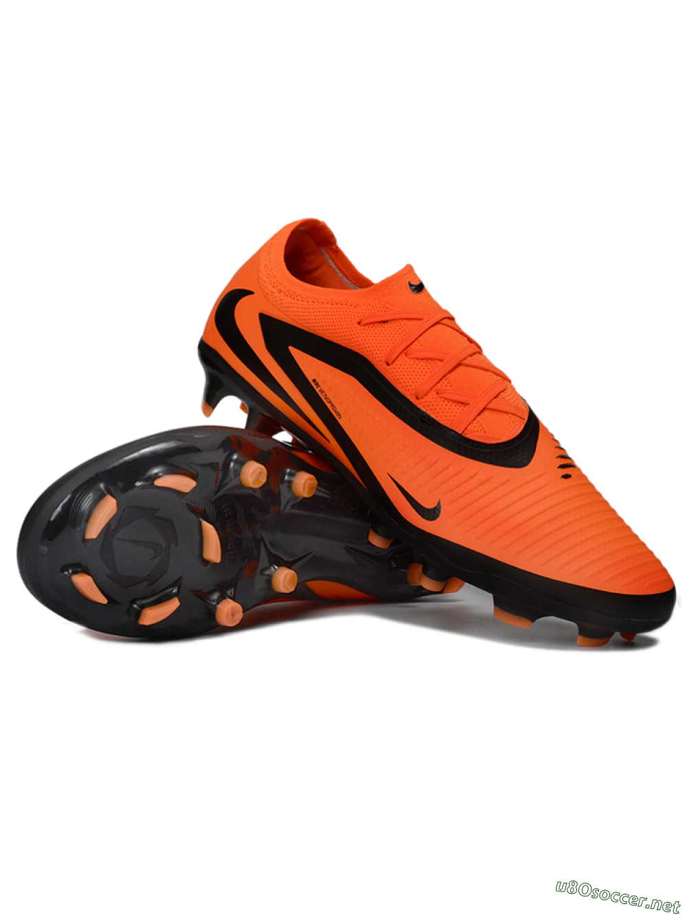 Unisex Nike Phantom 6 Elite Low FG Football Boots - Orange/Flame Burst/Shadow Black 3