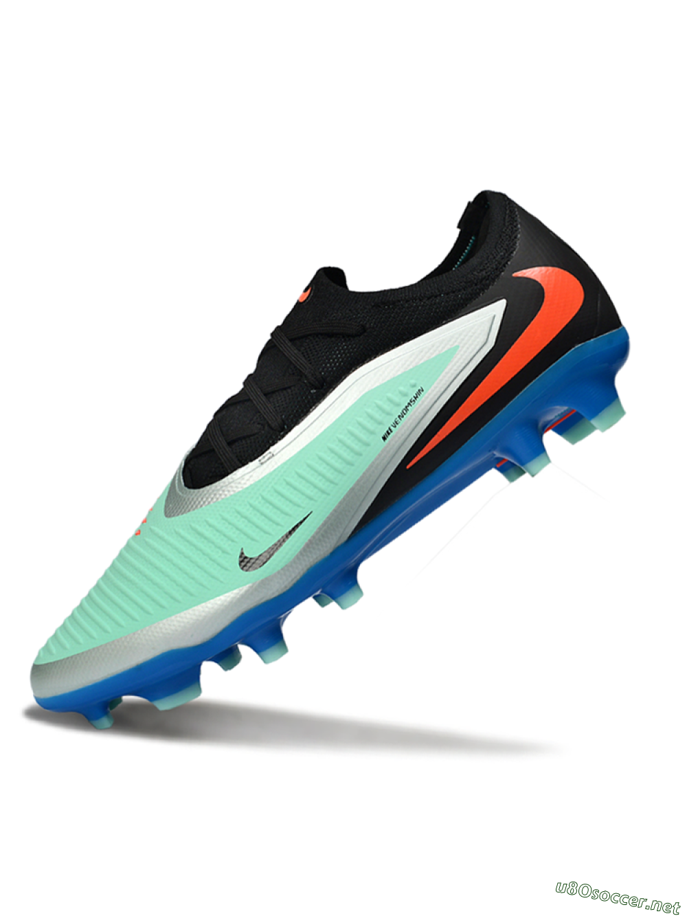 Unisex Nike Phantom 6 Elite Low FG Football Boots - Aqua/Coral Blue/Azure 5