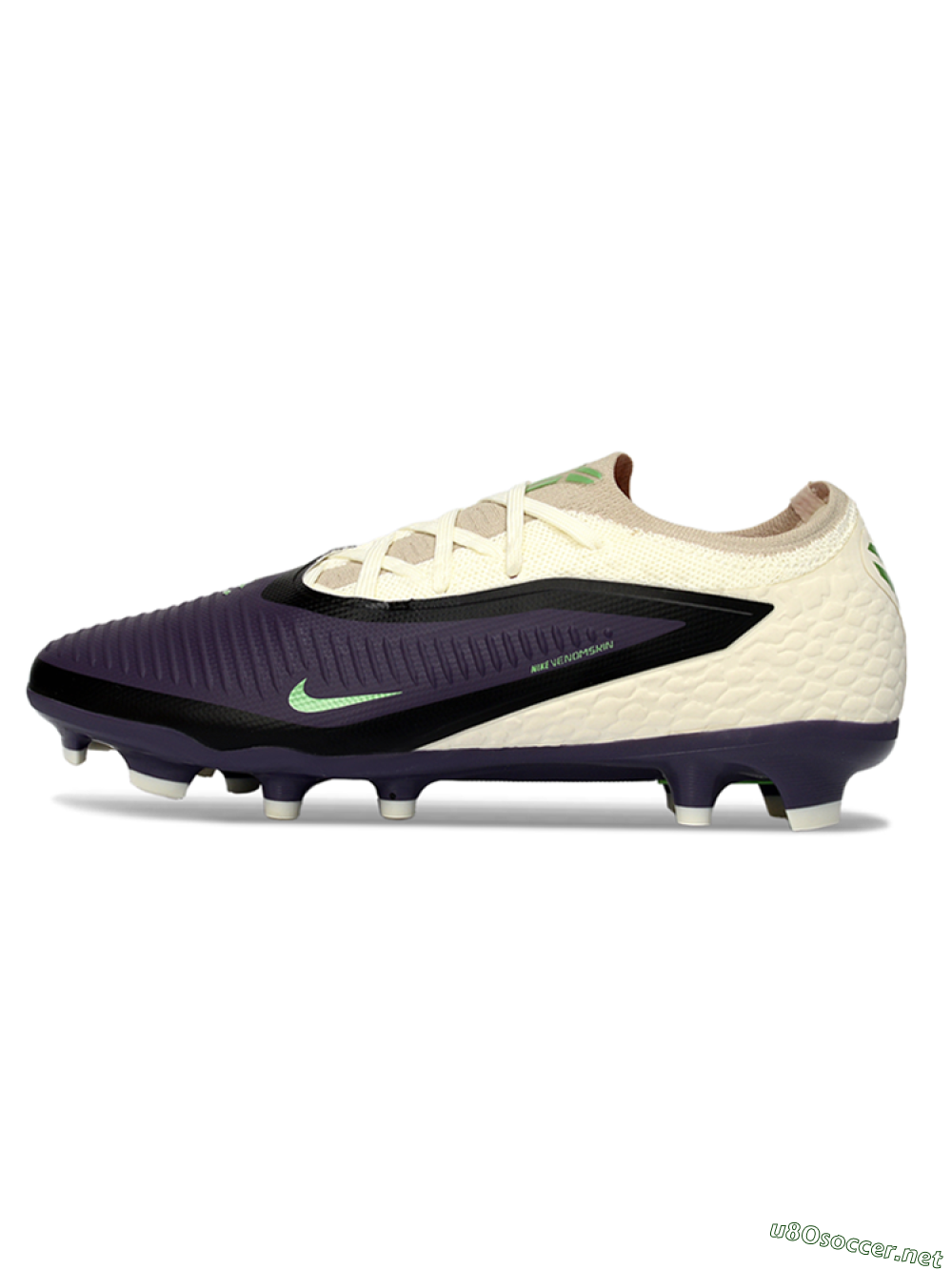 Unisex Nike Phantom 6 Elite Low FG Football Boots - Purple/Ivory/Black 0