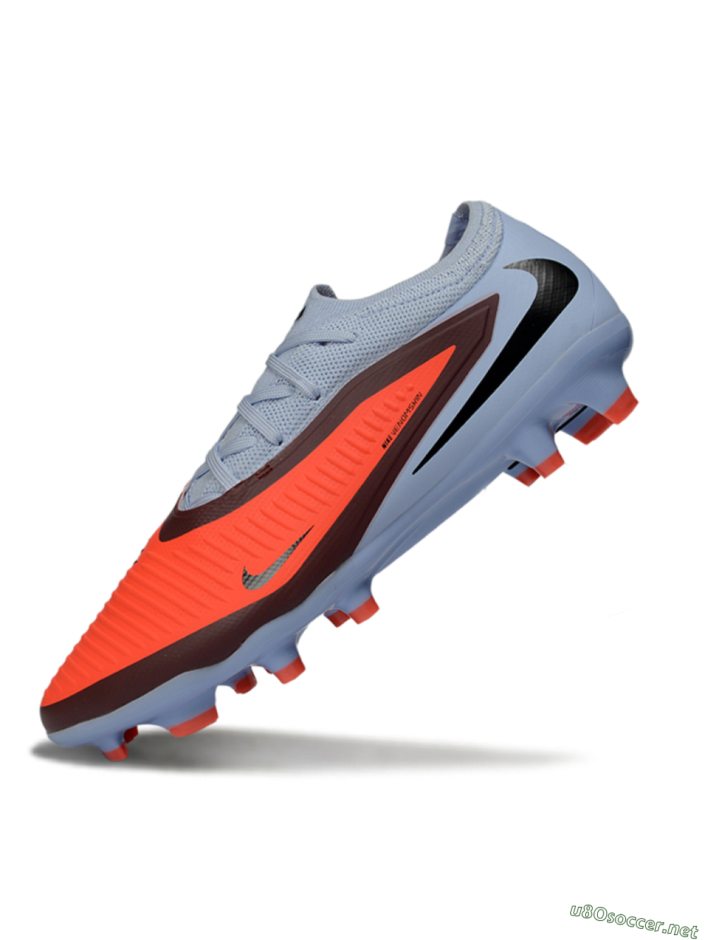 Unisex Nike Phantom 6 Elite Low FG Football Boots - Orange/Sky Blue/Brick Red 5