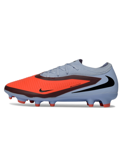 Unisex Nike Phantom 6 Elite Low FG Football Boots - Orange/Sky Blue/Brick Red