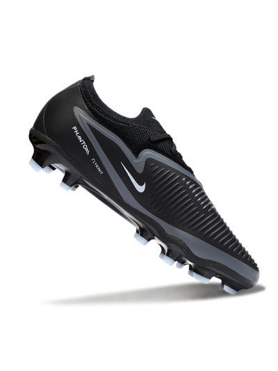 Unisex Nike Phantom 6 Elite Low FG Football Boots - Black/Cool Gray/Light Blue