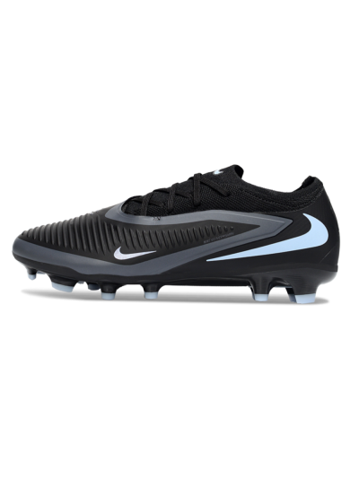 Unisex Nike Phantom 6 Elite Low FG Football Boots - Black/Cool Gray/Light Blue