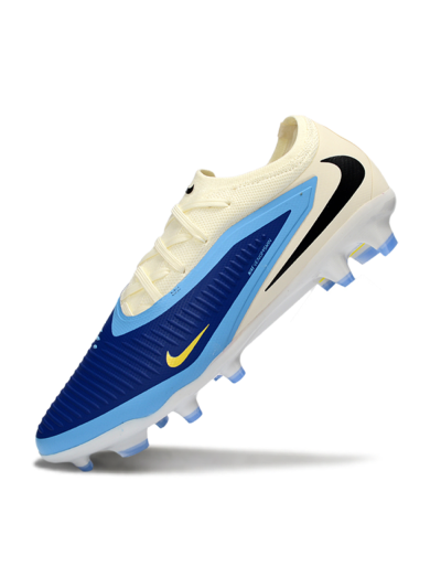 Unisex Nike Phantom 6 Elite Low FG Football Boots - Blue/Sky Blue/Cream