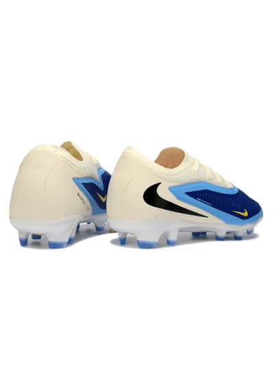 Unisex Nike Phantom 6 Elite Low FG Football Boots - Blue/Sky Blue/Cream