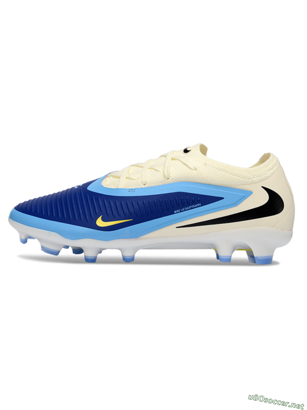 Unisex Nike Phantom 6 Elite Low FG Football Boots - Blue/Sky Blue/Cream 0