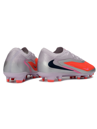 Unisex Nike Phantom 6 Elite Low FG Football Boots - Pink/Flame Pink/Sleek Gray