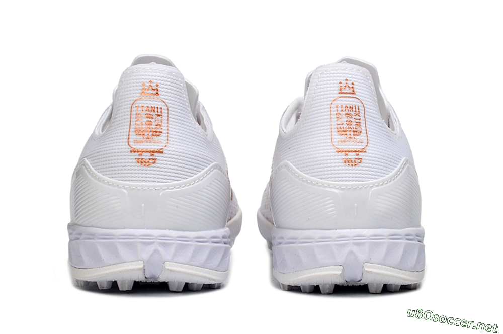 Unisex Adidas F50 Elite TF Football Shoes - White/Rose Gold/Light Grey 5