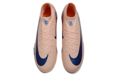 Unisex Nike Air Zoom Mercurial Superfly 10 Elite TF Football Shoes - Peach/Royal Blue/Soft Coral