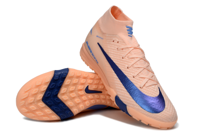 Unisex Nike Air Zoom Mercurial Superfly 10 Elite TF Football Shoes - Peach/Royal Blue/Soft Coral