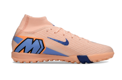 Unisex Nike Air Zoom Mercurial Superfly 10 Elite TF Football Shoes - Peach/Royal Blue/Soft Coral