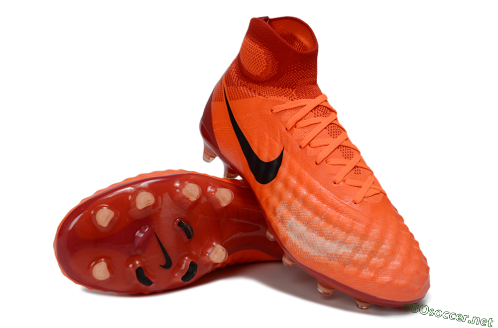Men's Nike Magista Obra FG Football Boots - Orange/Vibrant Sunset/Crimson Blaze 4