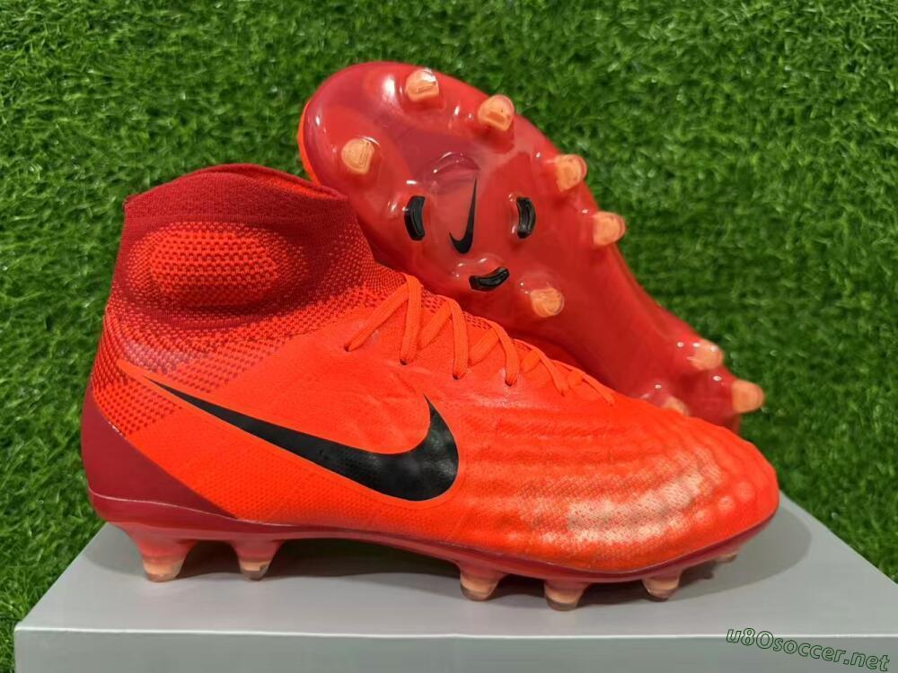 Men's Nike Magista Obra FG Football Boots - Orange/Vibrant Sunset/Crimson Blaze