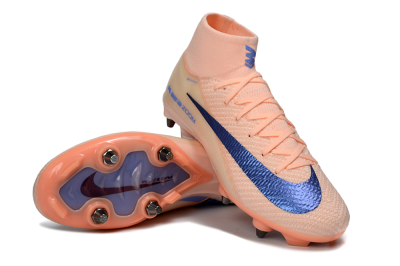 Men's Nike Air Zoom Mercurial Superfly 10 Elite SG Football Boots - Peach/Coral Blast/Deep Blue