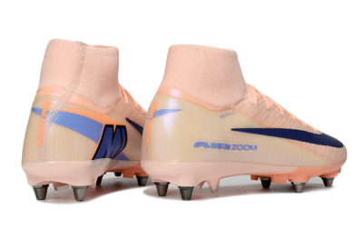 Men's Nike Air Zoom Mercurial Superfly 10 Elite SG Football Boots - Peach/Coral Blast/Deep Blue