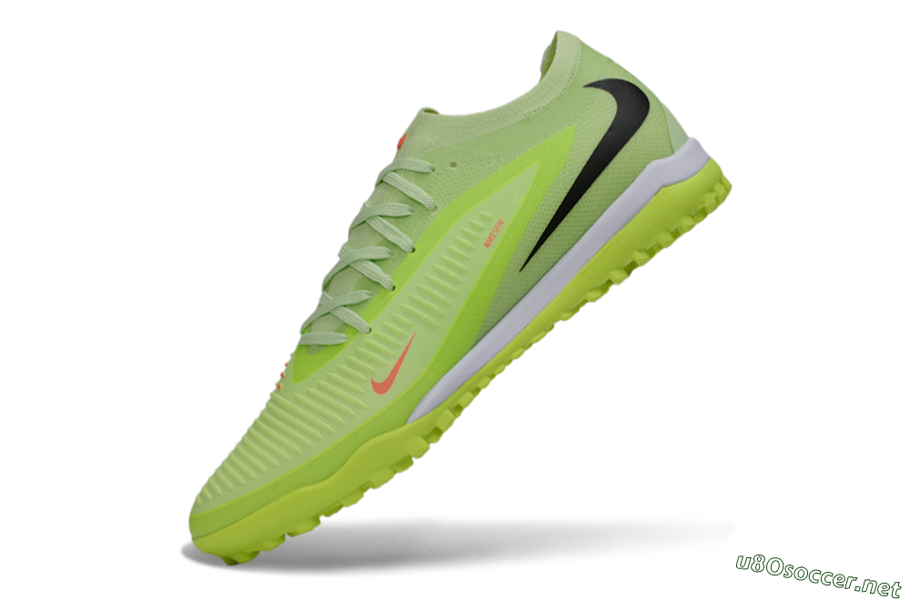 Unisex Nike Phantom 6 Elite Low TF Football Boots - Green/Lime Zest/Neon Vibe 5
